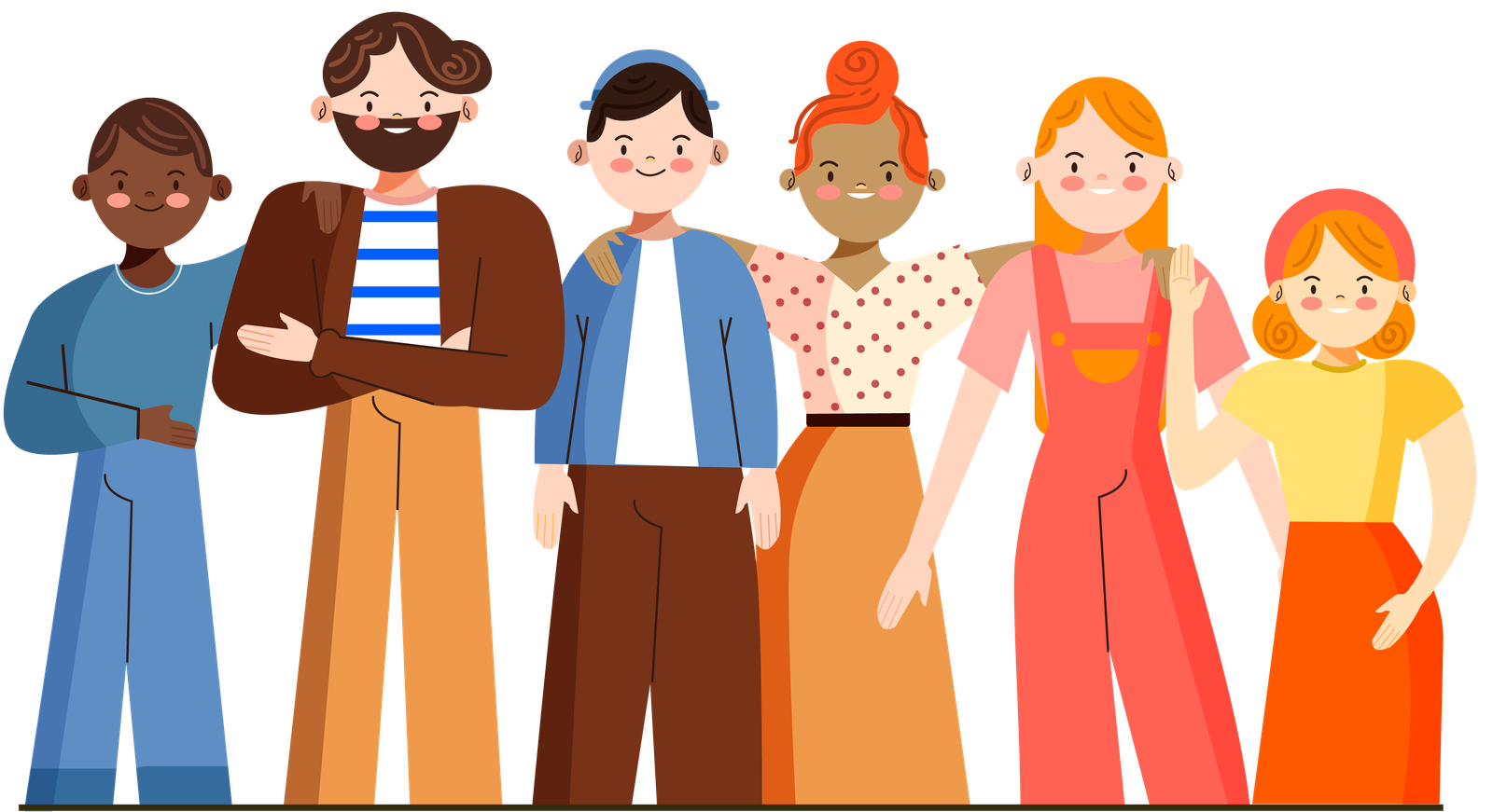 Illustration of students